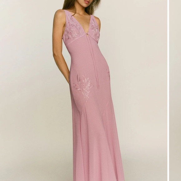 Reformation Ziva Dress - Rose Taffy - Picture 3 of 5